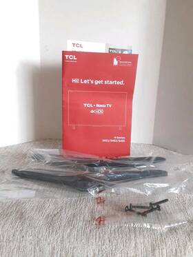 65c725 Tcl S451 Genuine 55c725 L&r Feet With Hardware And Brochure New