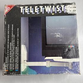 Teletwist 752752612610 Vtg Tele-twist Television Wall Bracket Up To 24 Inch Screen 80lb Weight Limit Nos