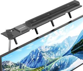 Tengwei 445035656632 Soundbar Mount No Drilling Steel Tv Top Shelf Fits Most Of Sound Bars Up To 15