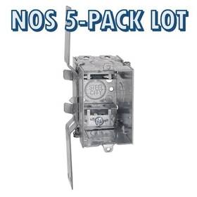 Lxv-25 Thomas Betts Lxv25 Nos 5-pack Lot Steel City Armored Cable Electrical Wall Box 3 Inch X 2 2.5