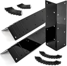 B01.88 Timosa Raised Garden Bed Corner Brackets For 12ftft-16ftft H 8pack -black Back