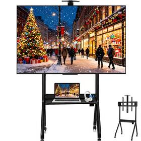 Y153331e7vr410121 Toyandona Tv Stand Outdoor Y-type Rolling Cart Suitable For 42-86 Inch
