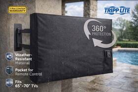Tripp Lite 037332239006 Dm6570cover Outdoor Tv Cover 65-70 Inch Weatherproof Water Resistant New