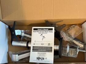 Dm87c6 Tripp-lite Dual Flex-arm Desk Clamp For 13 Inch To 27 Flat Panel Displays -