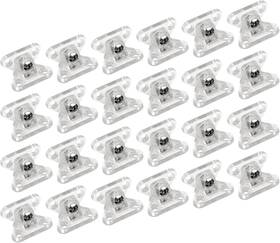 Tscp-5404 Tsnamay 24pcs Detachable Corner Plastic Brace Butterfly 1.47 Inch X0.98 X0.85 Clear 24p
