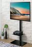Tt206001gb Fitueyes Height Adjustable Black Floor Tv Stand For 445004937915