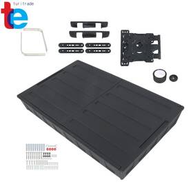 Tr110186 Turitrade Black Outdoor Tv Hard Cover Weatherproof Protection 45-55 Inch Wall Mounting
