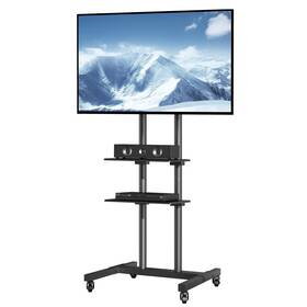 Uimoso 199413025592 Mobile Tv Stand Mount Rolling Cart For 32 Inch -70 Tvs With Wheels And A Tray