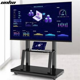 Unho 427274722613 Heavy-duty Steel Tv Floor Stand For 32 -100ftft Screen Mount Cart With Shelves