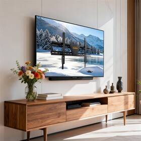 Cjlks56265sav Unho Tilting Tv Wall Mount For 30-75 Inch Vesa 600x400mm Metal Bracket 88lbs Slim Design