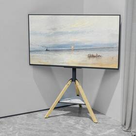 Gfjd743j48jhdf Unho Tv Tripod Stand For 40-75 Inch Adjustable Height Swivel 30 Easel