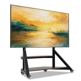 Hdjf434hfdg Unho Tv Floor Stand Height Adjustable 40-100 Inch Led Lcd Oled Rolling Cart With Shelf