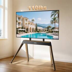 Xyunte2025506230 Unho 40-86 Inch Large Modern Tv Floor Stand Mount Led Lcd Oled Bracket Height Adjustable