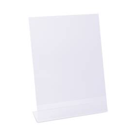 Unv76852 Universal Clear L-style Freestanding Frame 8 1/2 X 11 Insert 3/pack