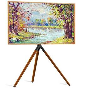 Upgravity 756166874084 Easel Tv Stand With Tripod Base For 45-65 Inch Flat Screen Up To 77