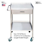 Us9249830685372 Crew Medical Cart Stainless Steel Thicker Trolley Two 9249830685372
