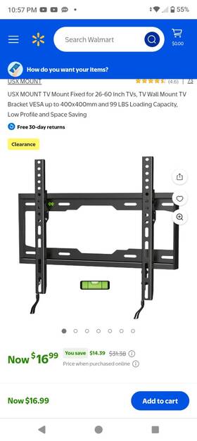 Stm090 Usx Sfm090 Star Tilting Tv Wall Mount Model Size 26 Inch -60 New