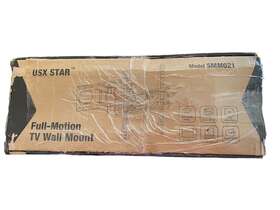 Smm021 Usx Star Full Motion Tv Wall Mount 32-70in Screens 110lbs Capacity Black