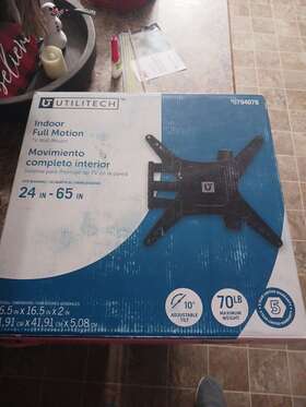 0794078 Utilitech Tv Wall Mount 65 Full Motion
