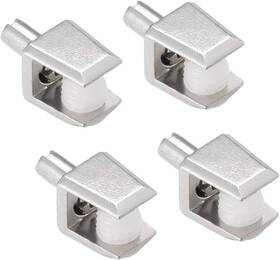 18092600 Uxcell Glass Shelf Brackets 4pcs Zinc Alloy Clamp Pegs Support