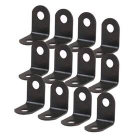 19022200 Uxcell 12pcs Angle Bracket Metal 12x12mm Black Corner Brace Fastener L