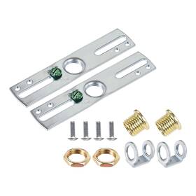 A20121100ux0172 Uxcell Light Crossbar Kit 4 Inch Length Mounting Bracket Silver Tone