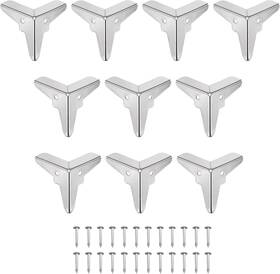 A21090900ux0111 Uxcell 19x19x19mm Metal Box Corner Protectors Edge Guard Silver Tone