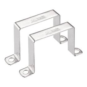 A21092200ux0560 Uxcell U Shaped Connector Bracket 78 X 82mm 304 Silver Tone