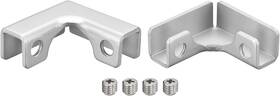 A23090500ux0140 Uxcell Glass Fixing Clip 2pcs For 6-10mm Aluminum Alloy L-shaped