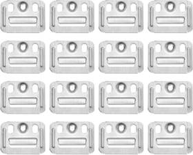 A24070700ux0312 Uxcell 100pcs 40mmx30mmx0.4mm Wall Panel Buckle Stainless