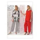 V9193-b50 Mccall Pattern Misses Sleeveless Or Dolman Sleeve Tunics 031664466406