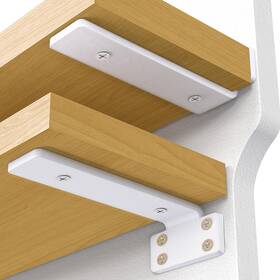 Vc-sb6in6pw-1 Vancastle Shelf Bracket Floating 6 Inch Pack White