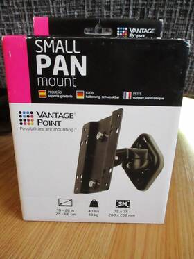 Vantage Point 734703201500 Small Pan Tv Wall Mount 10 Inch -26 40 Lbs Vps-b
