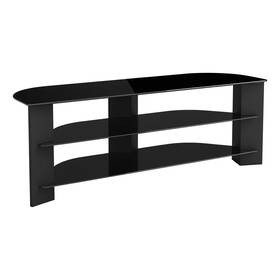 Fs1300varbb-a Varano Corner Tv Stand Black Tempered Glass Up To 65 Inch