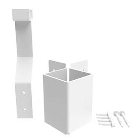 73045492 Veranda Aluminum Rail Fascia Mount Out Corner Bracket W