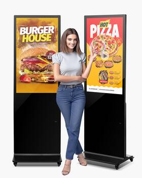 Cpkdzggt2k43uutgt Vevor 43 Inch Digital Signage Display Touchscreen 2k Uhd Lcd Screen Floor Standing