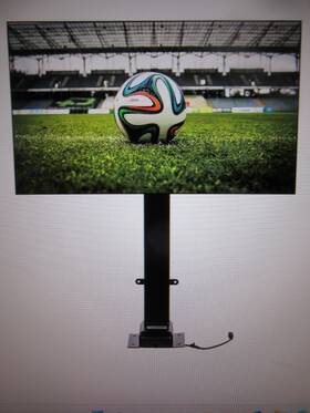 Dszj37-65yc000001v1 Vevor Motorized Tv Mount Stand Lift Stroke Length For 32-65 Inch W Remote