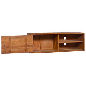 289084 Vidaxl Wall-mounted Tv Cabinet In Solid Teak Wood