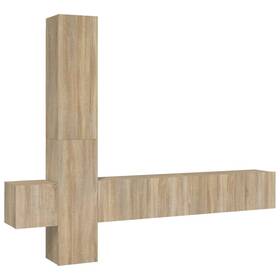 3114248 Vidaxl Tv Stand Set 5 Piece Wall Mounted Console Engineered Wood