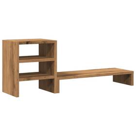 854741 Vidaxl Monitor Stand With Desk Organiser Artisian Oak Engineered Wood