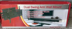 Mw370b Videosecu Full Motion Dual Swing Arm Wall Mount For 32 Inch -65 Tvs