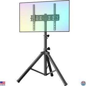 Fm6609-b Visit The Forging Mount Store Adjustable Portable Tripod Tv Stand For 26-65 Inch Screens 77lbs Cap