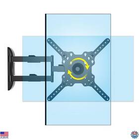 B0b17h6cds Visit The Hillport Store Vertical And Horizontal Tv Wall Mount Swivel Tilt Rotate Arm Fits Most 32-50
