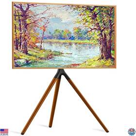 Cg-1964 Visit The Upgravity Store Black Easel Tv Stand With Tripod Base For 45-65 Inch Screens Adjustable Height &