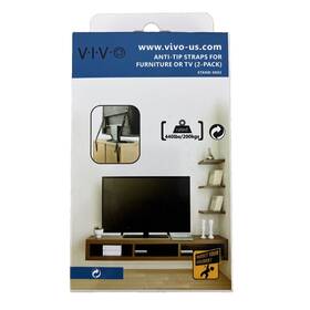 10240-18025 Vivo Anti-tip Straps For Furniture Or Tv 2 Pack