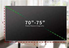 Vivo 810080411005 Universal Outdoor Waterproof Weather Resistant Screen Cover For 70 Inch To 75 Tv