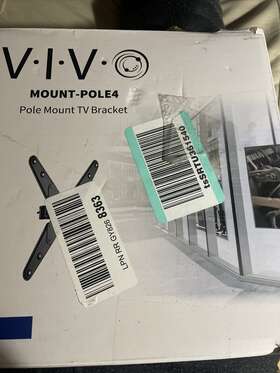 Vivo 818538028621 Universal Pole Mount 32 To 55 Inch Tv Bracket With Removable 75x75mm 40