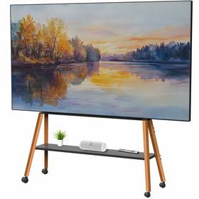 Vivo 840408806978 Rolling Easel Studio Tv Floor Stand With Shelf Fits 50 Inch To 90 Screens
