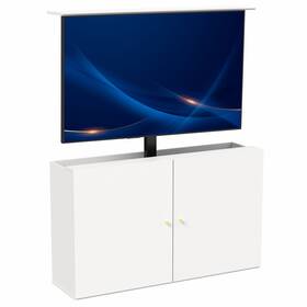 Vivo 840408807890 White Cabinet With Motorized Tv Stand
