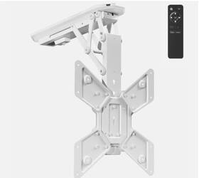 Mount-e-fd55w Vivo White Electric Flip Down Ceiling Tv Mount 22-55 In New Box